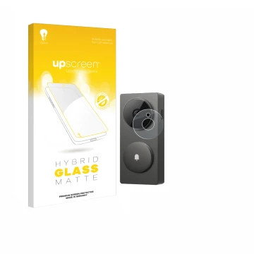 Front side of a product packaging with the brand logo upscreen. Next to it is the device Aqara Hub G410 shown with the corresp