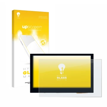 Front side of a product packaging with the brand logo upscreen. Next to it is the device Waveshare 4.3