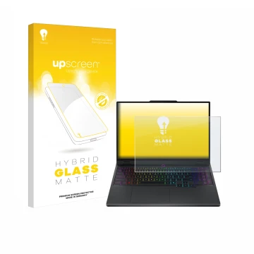 Front side of a product packaging with the brand logo upscreen. Next to it is the device Lenovo Legion 5 15IRX10 83LY shown wi