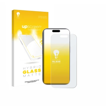 Front side of a product packaging with the brand logo upscreen. Next to it is the device Apple iPhone 17 shown with the corres