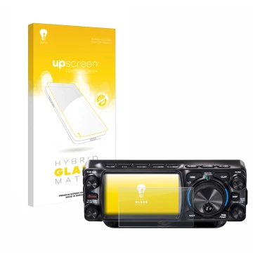 Front side of a product packaging with the brand logo upscreen. Next to it is the device Yaesu FTX-1 shown with the correspond