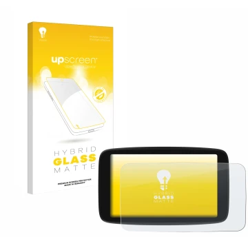 Front side of a product packaging with the brand logo upscreen. Next to it is the device TomTom Go Navigator 7 (2nd generation