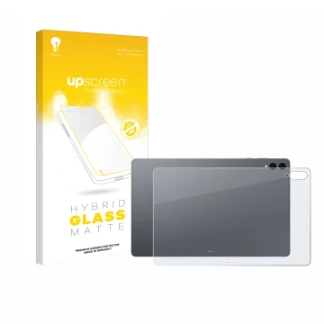 Front side of a product packaging with the brand logo upscreen. Next to it is the device Samsung Galaxy Tab S11 Ultra (Back) s