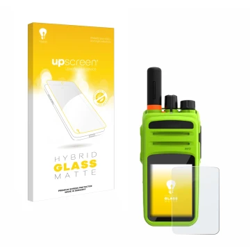 Front side of a product packaging with the brand logo upscreen. Next to it is the device Talkpod N58 Plus shown with the corre