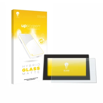 Front side of a product packaging with the brand logo upscreen. Next to it is the device Jeep Compass BJ 2021-2024 (Uconnect 1