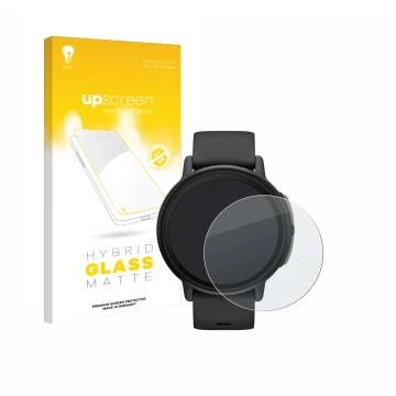 Front side of a product packaging with the brand logo upscreen. Next to it is the device Garmin Bounce 2 shown with the corres