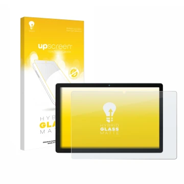 Front side of a product packaging with the brand logo upscreen. Next to it is the device Yicty MB1001 10.1