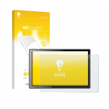 Front side of a product packaging with the brand logo upscreen. Next to it is the device Tibuta A10 10.1