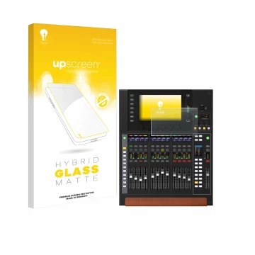 Front side of a product packaging with the brand logo upscreen. Next to it is the device Behringer Wing Compact shown with the