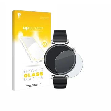Front side of a product packaging with the brand logo upscreen. Next to it is the device Huawei Watch GT 6 (41 mm) shown with 