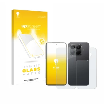 Front side of a product packaging with the brand logo upscreen. Next to it is the device Xiaomi 15T Pro (Front+Back) shown wit