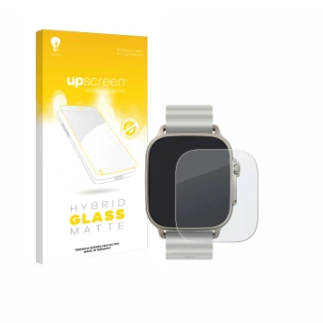 Front side of a product packaging with the brand logo upscreen. Next to it is the device realme Watch 5 shown with the corresp