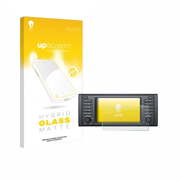 Front side of a product packaging with the brand logo upscreen. Next to it is the device Eonon E39A12S shown with the correspo