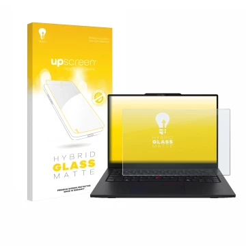 Front side of a product packaging with the brand logo upscreen. Next to it is the device Lenovo ThinkPad L13 Gen 6 shown with 