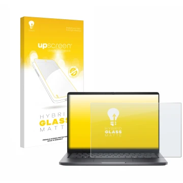 Front side of a product packaging with the brand logo upscreen. Next to it is the device Dell Pro 14 shown with the correspond