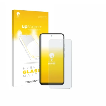 Front side of a product packaging with the brand logo upscreen. Next to it is the device Infinix Smart 10 shown with the corre