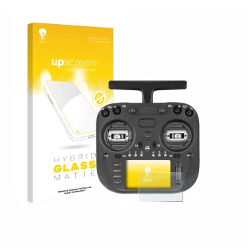 Front side of a product packaging with the brand logo upscreen. Next to it is the device Radiomaster TX15 Max shown with the c