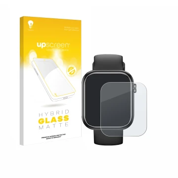 Front side of a product packaging with the brand logo upscreen. Next to it is the device RLQA G104 1.83