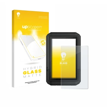 Front side of a product packaging with the brand logo upscreen. Next to it is the device Garmin eTrex Touch 2025 shown with th