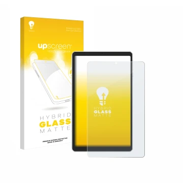 Front side of a product packaging with the brand logo upscreen. Next to it is the device Ulefone Tab A9 Pro shown with the cor