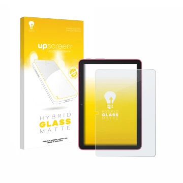 Front side of a product packaging with the brand logo upscreen. Next to it is the device Amazon Fire HD 8 2024 shown with the 