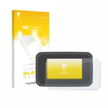 Front side of a product packaging with the brand logo upscreen. Next to it is the device Honda CB125R 2024 shown with the corr