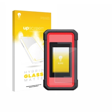 Front side of a product packaging with the brand logo upscreen. Next to it is the device Launch X431 SmartLink C V2.0 shown wi