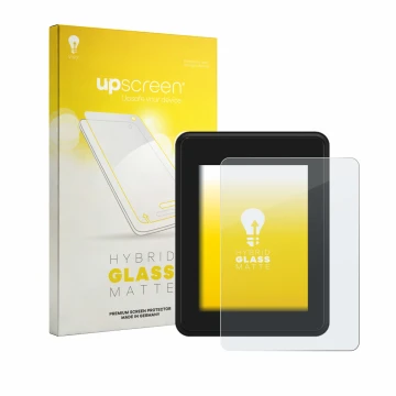 Front side of a product packaging with the brand logo upscreen. Next to it is the device Neodrives simplyDisplay shown with th