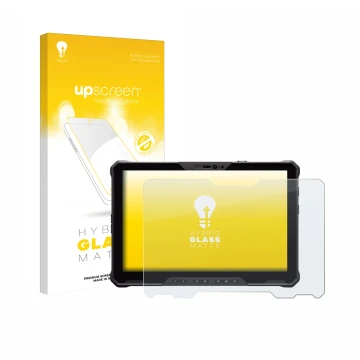 Front side of a product packaging with the brand logo upscreen. Next to it is the device Dell Pro Rugged 12 RA02260 shown with