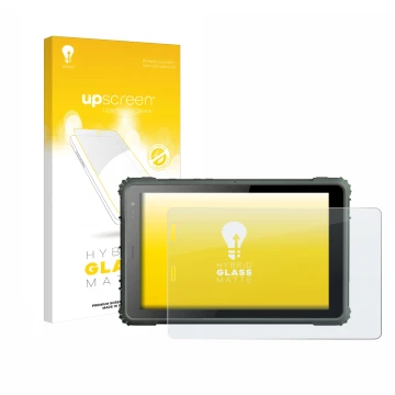 Front side of a product packaging with the brand logo upscreen. Next to it is the device Geshem MTK6877 shown with the corresp