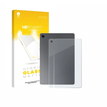 Front side of a product packaging with the brand logo upscreen. Next to it is the device Samsung Galaxy Tab A11 Plus 5G 11