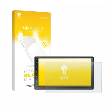 Front side of a product packaging with the brand logo upscreen. Next to it is the device Atoto F7 WE F7G2B7WE 7
