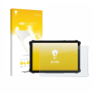 Front side of a product packaging with the brand logo upscreen. Next to it is the device Ulefone Armor Pad 5 Ultra shown with 