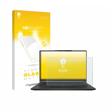 Front side of a product packaging with the brand logo upscreen. Next to it is the device MSI Stealth A16 AI+ shown with the co