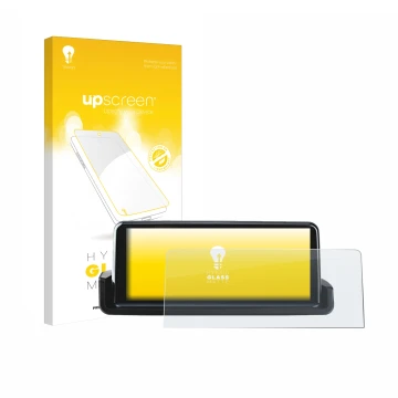 Front side of a product packaging with the brand logo upscreen. Next to it is the device Junsun Carplay 10.25