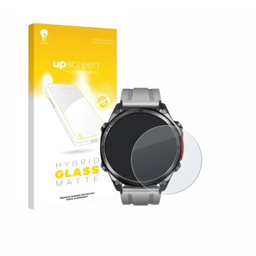 Front side of a product packaging with the brand logo upscreen. Next to it is the device Doogee Anywise W1 Pro shown with the 