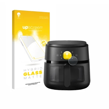 Front side of a product packaging with the brand logo upscreen. Next to it is the device Philips Airfryer 2000 Gen 2 6,2L show