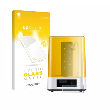 Front side of a product packaging with the brand logo upscreen. Next to it is the device Anycubic Wash & Cure 3 shown with the
