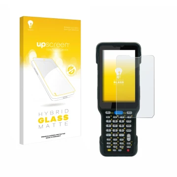 Front side of a product packaging with the brand logo upscreen. Next to it is the device Unitech HT730 shown with the correspo