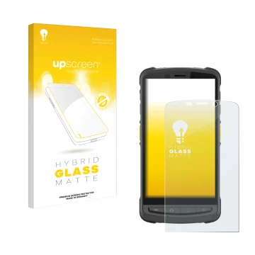 Front side of a product packaging with the brand logo upscreen. Next to it is the device Newland MT9055 Orca III shown with th
