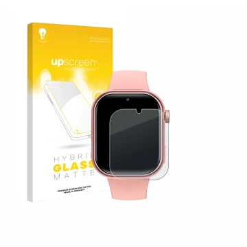 Front side of a product packaging with the brand logo upscreen. Next to it is the device Naixues Kids Smartwatch GPS shown wit