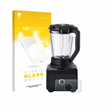 Front side of a product packaging with the brand logo upscreen. Next to it is the device Braun PowerBlend 9 shown with the cor