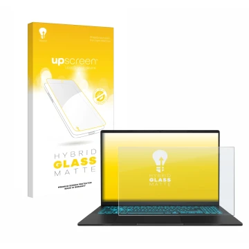 Front side of a product packaging with the brand logo upscreen. Next to it is the device ASUS V16 V3607 shown with the corresp