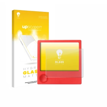 Front side of a product packaging with the brand logo upscreen. Next to it is the device PicPak E-Ink Display shown with the c