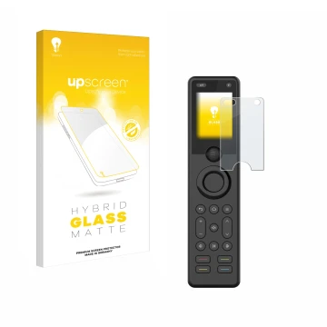 Front side of a product packaging with the brand logo upscreen. Next to it is the device Sofabaton X1S shown with the correspo