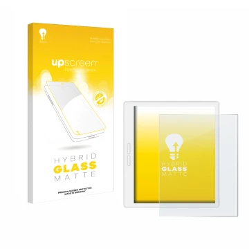 Front side of a product packaging with the brand logo upscreen. Next to it is the device Bigme B751C-S shown with the correspo