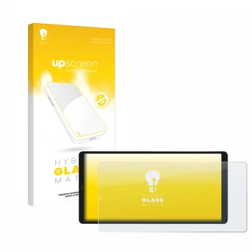 Front side of a product packaging with the brand logo upscreen. Next to it is the device Shelly Wall Display X2i shown with th