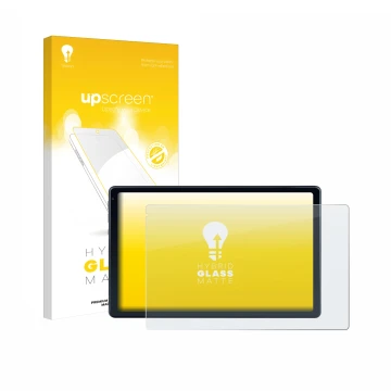 Front side of a product packaging with the brand logo upscreen. Next to it is the device MUISOO MUIC10702 10.1