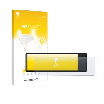 Front side of a product packaging with the brand logo upscreen. Next to it is the device Corsair Xeneon Edge 14.5