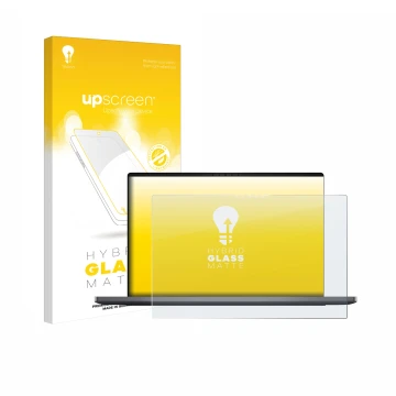 Front side of a product packaging with the brand logo upscreen. Next to it is the device Dell XPS 14 DA14260 shown with the co